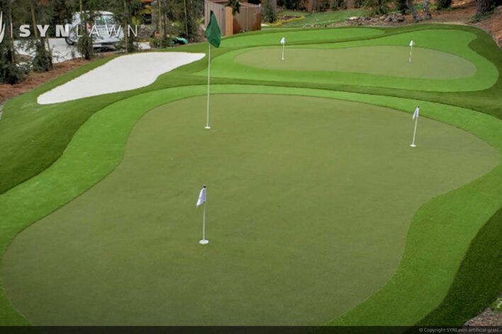 SYNLawn Bermuda golf artificial grass for putting greens with slopes
